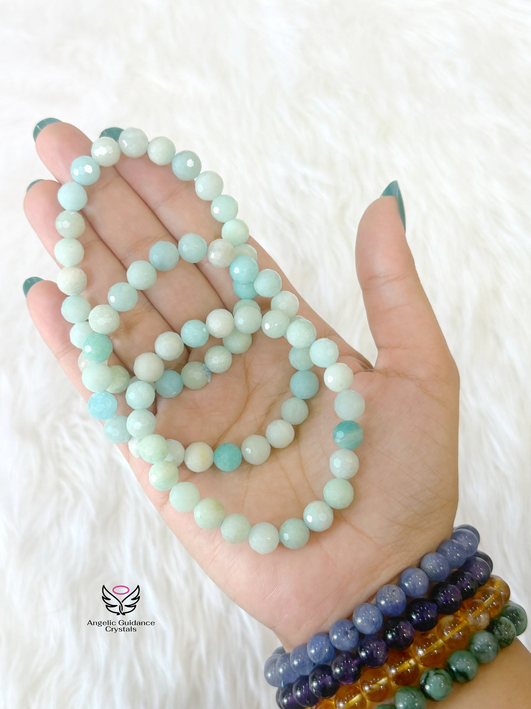 Amazonite Faceted 8mm Bracelet