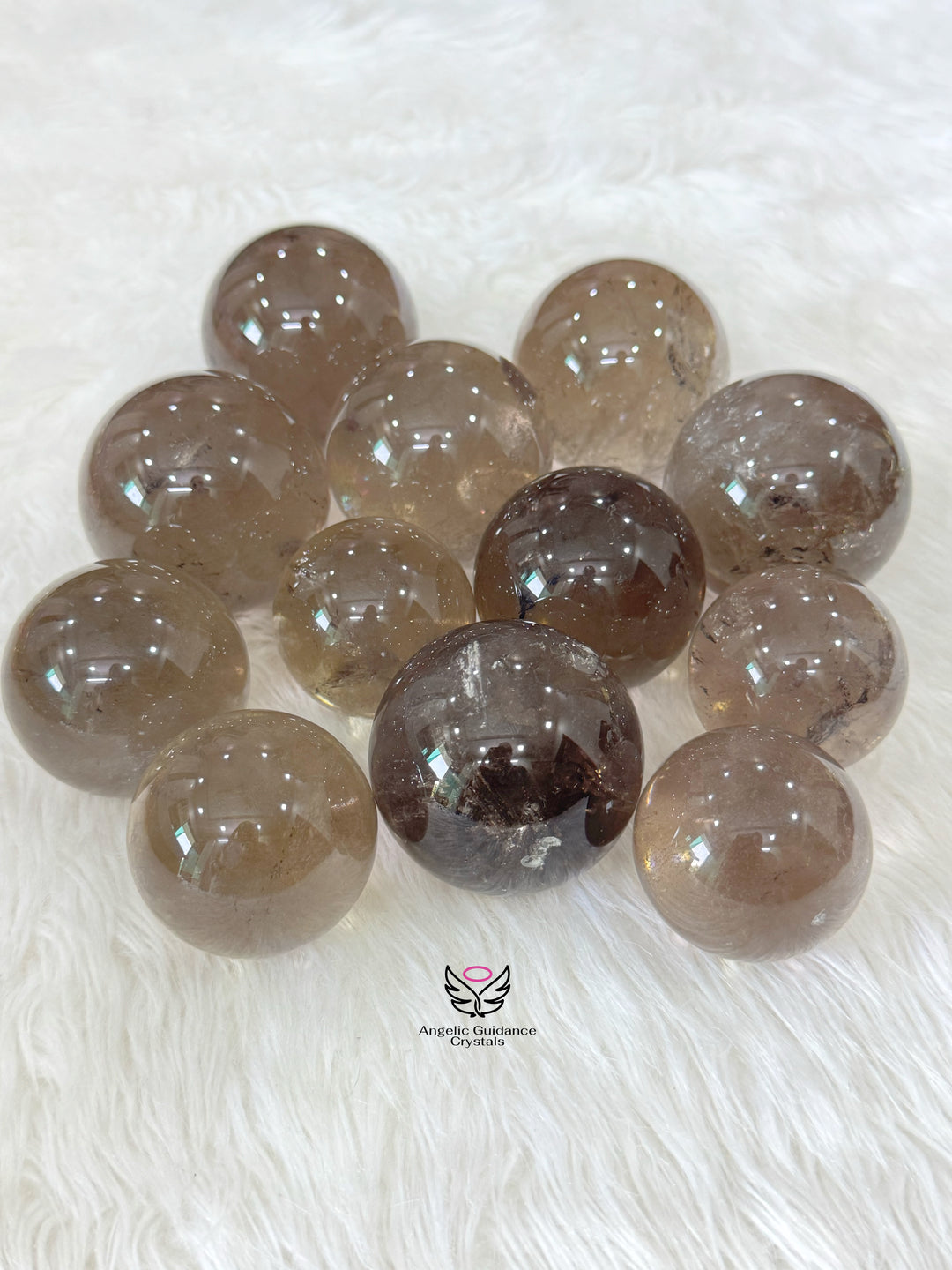 Smoky Quartz Sphere Large Aaa