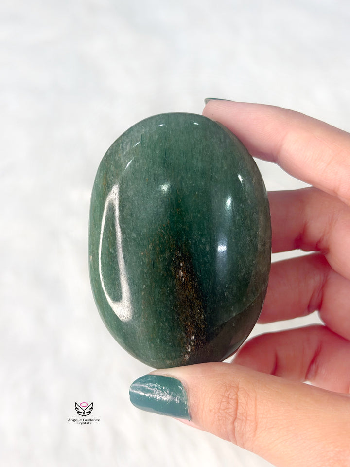 Green Aventurine Dark Palm Stone
