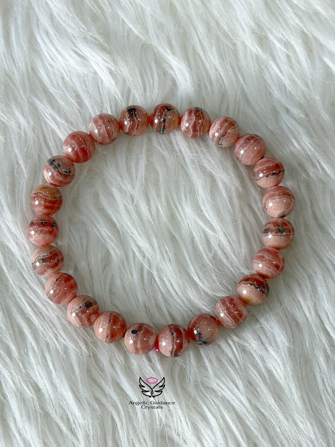 Rhodochrosite Bracelet 8mm Aaa