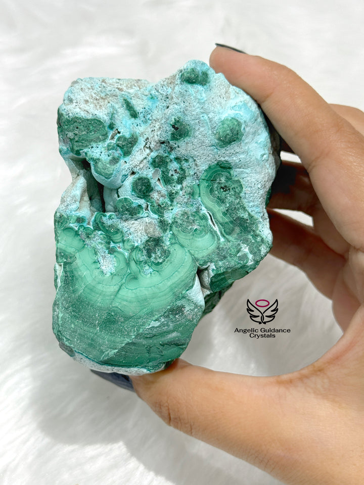 Malachite With Chrysocolla Raw Stone