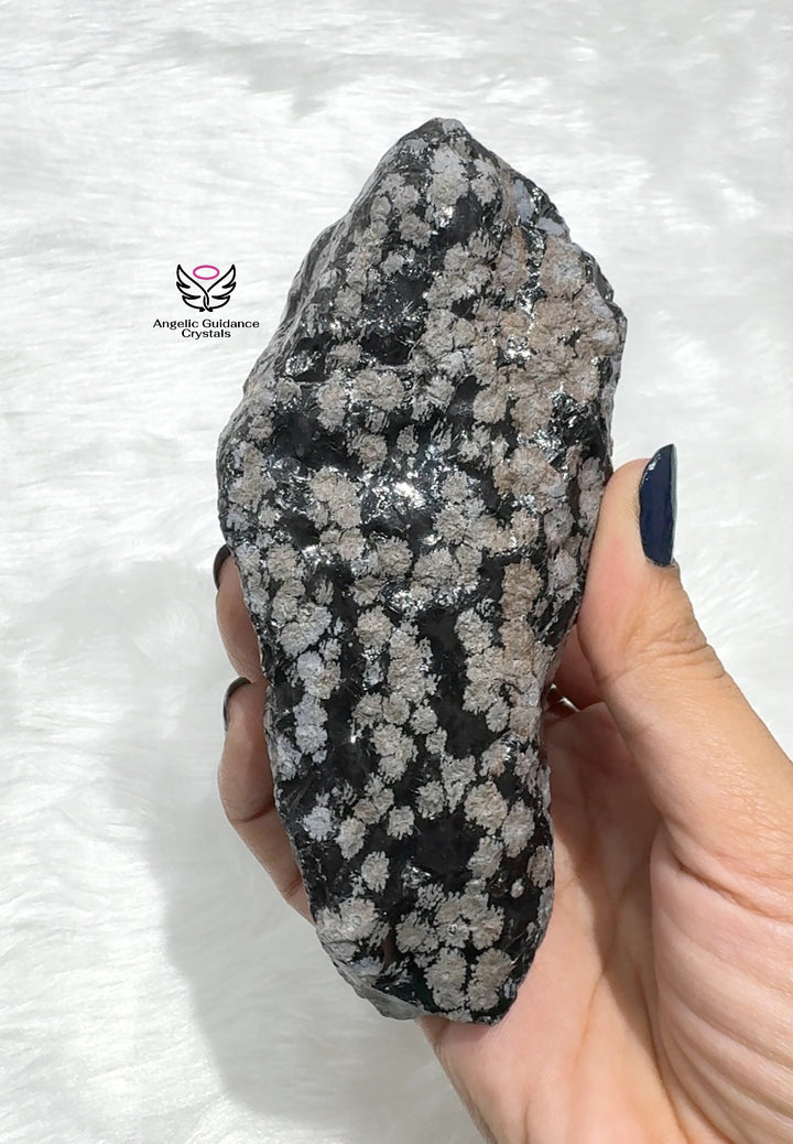 Snowflake Obsidian Raw Stone From Armenia