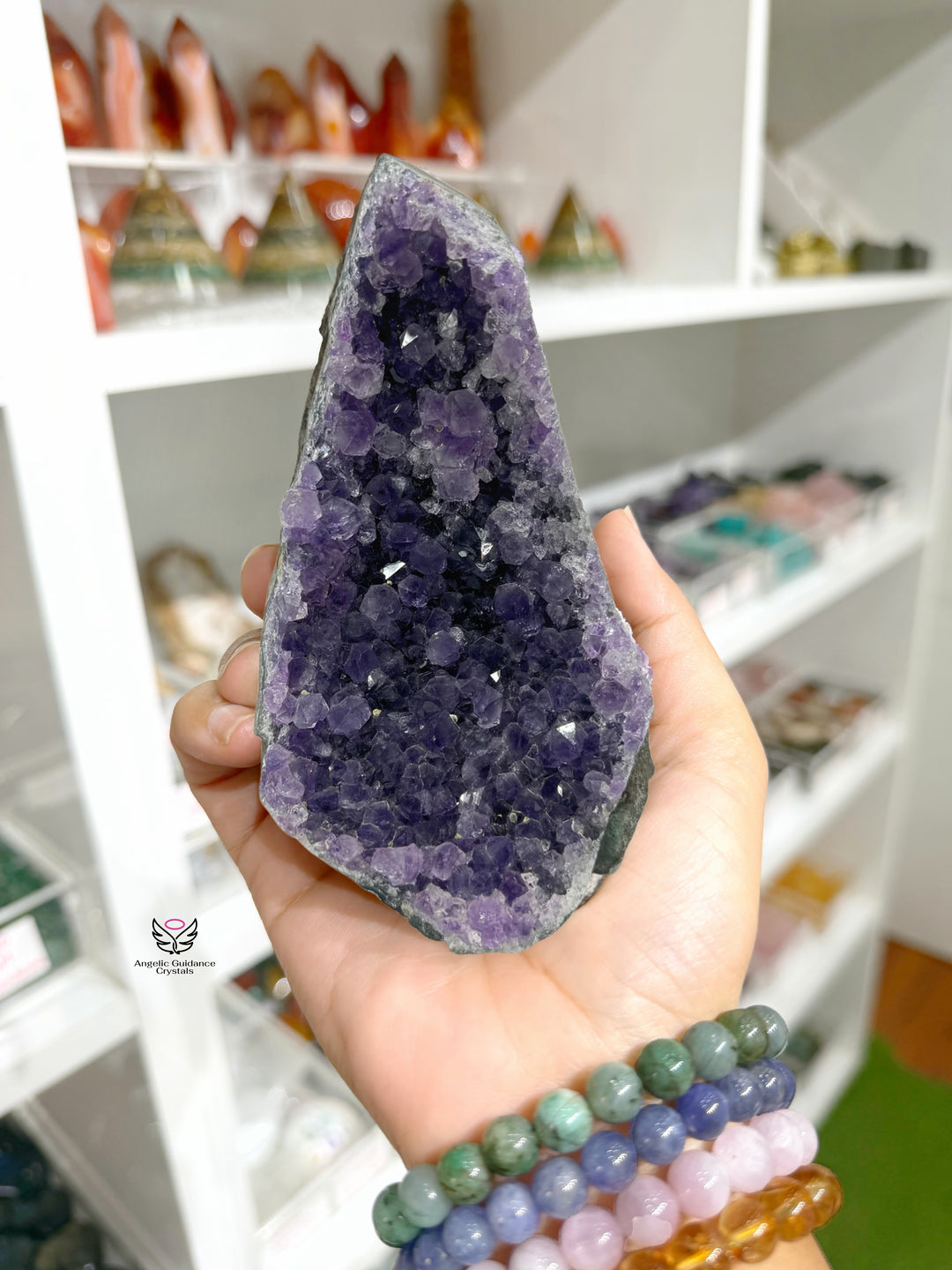 Amethyst Cluster Standing Medium AAA