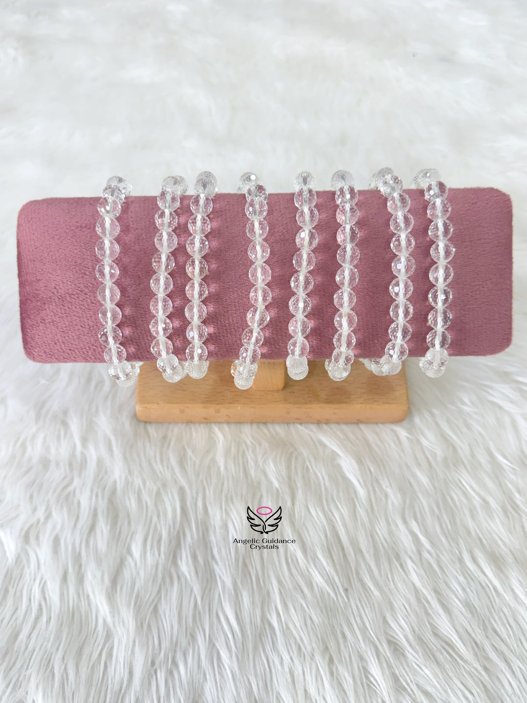 Clear Quartz Faceted Bracelet 8mm Aaa