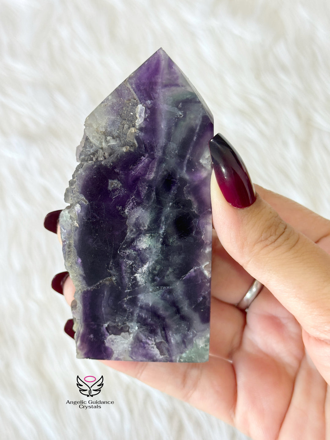 Rainbow Fluorite Raw Tower