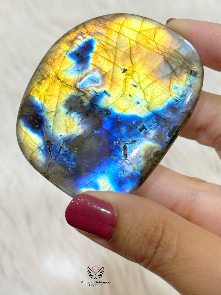 Labradorite Palm Stone 13