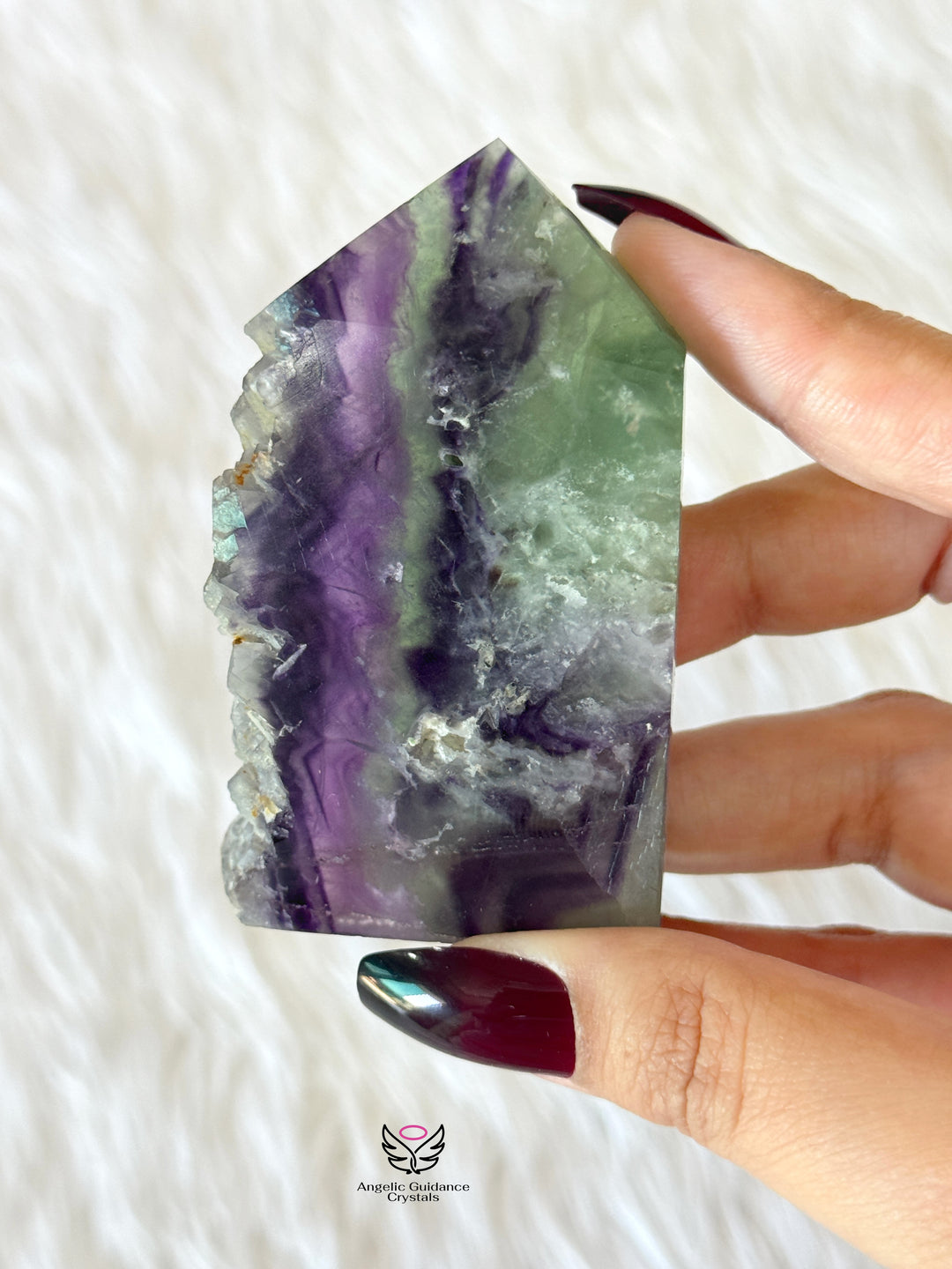 Rainbow Fluorite Raw Tower