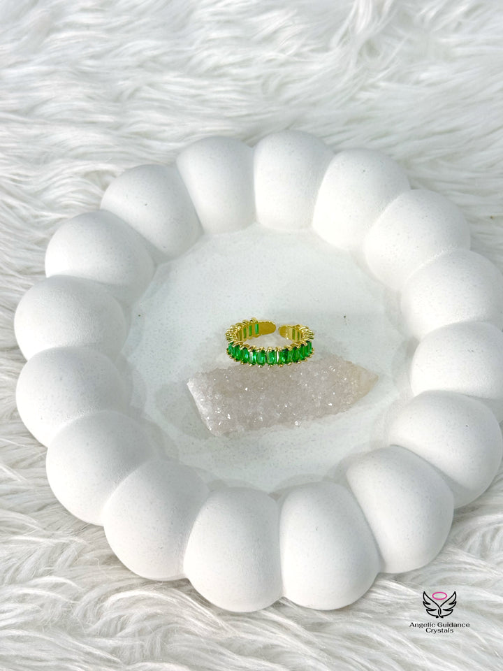 Emerald Anti Tarnish Ring