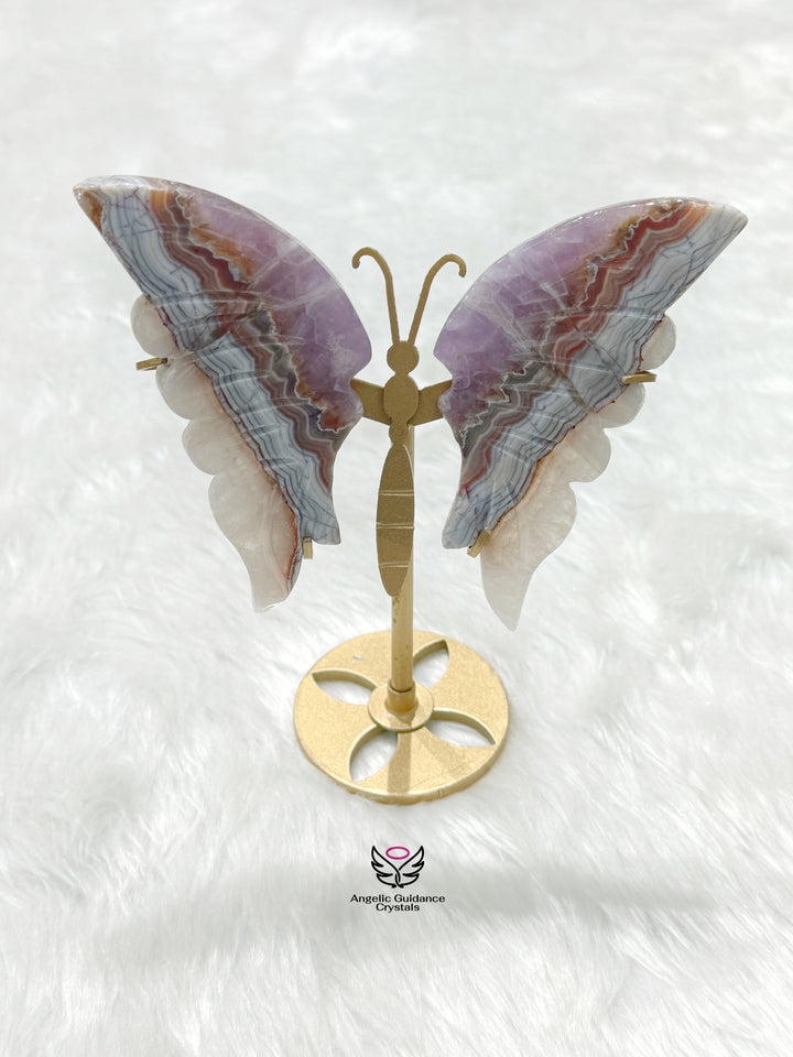 Pink Amethyst Butterfly