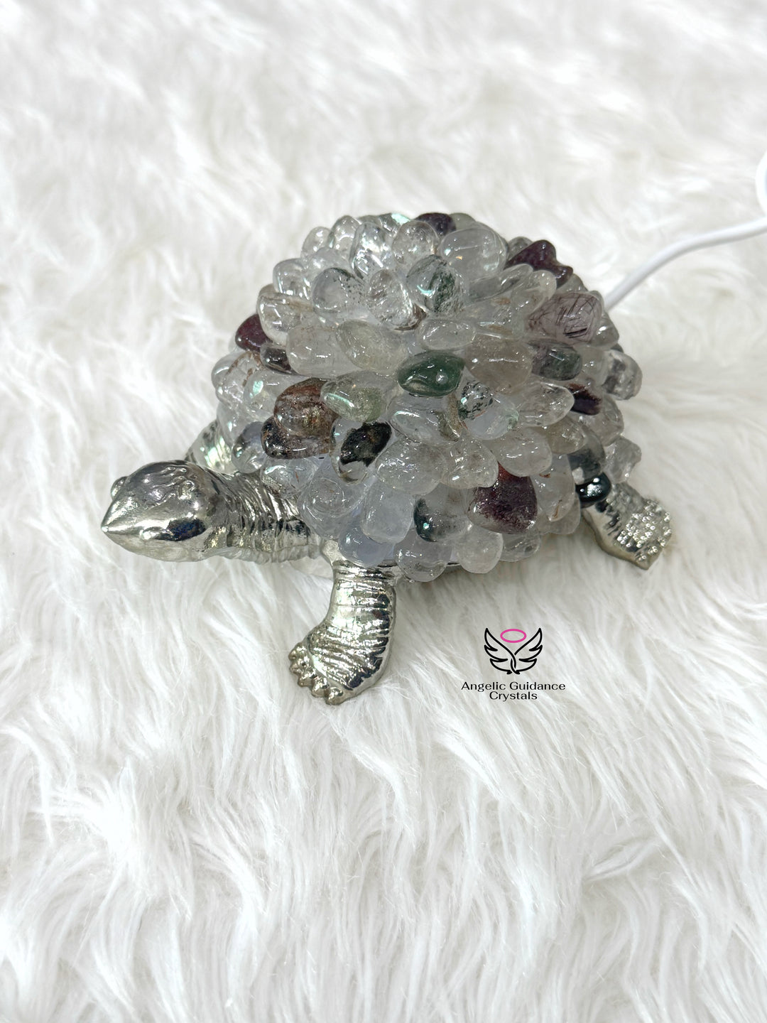 Garden Quartz Tortoise Lamp