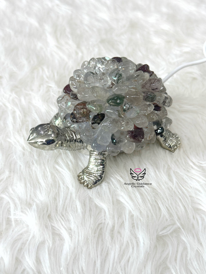 Garden Quartz Tortoise Lamp