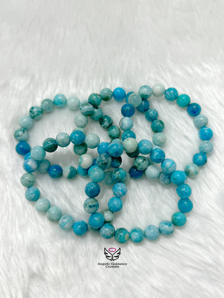 Blue Aragonite Bracelet 10 MM