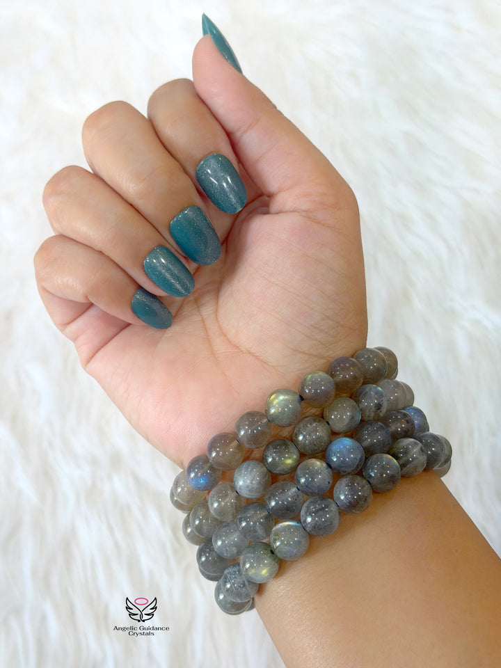 Labradorite Bracelet 10 mm Aaa