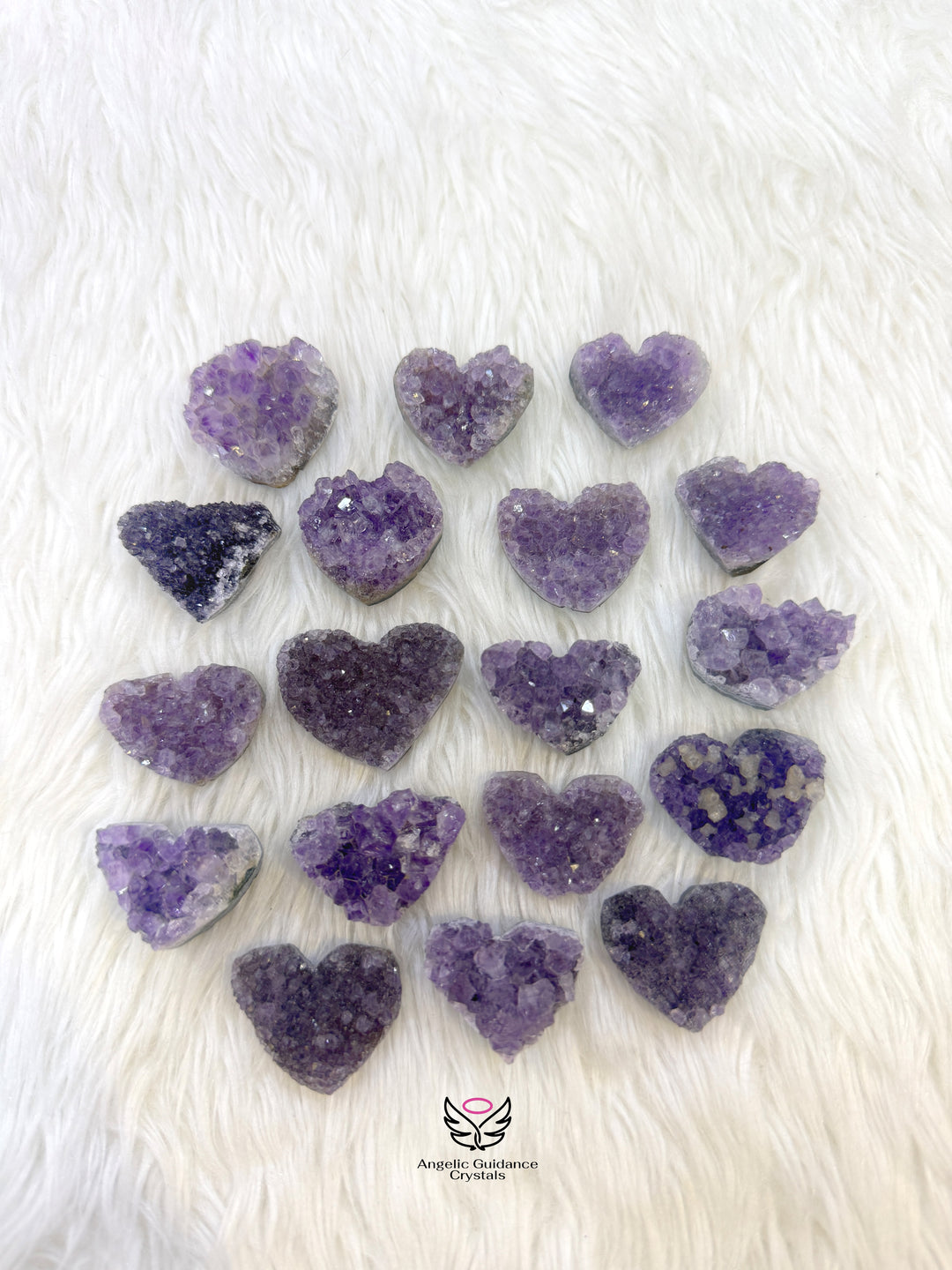 Amethyst Cluster Heart XSmall