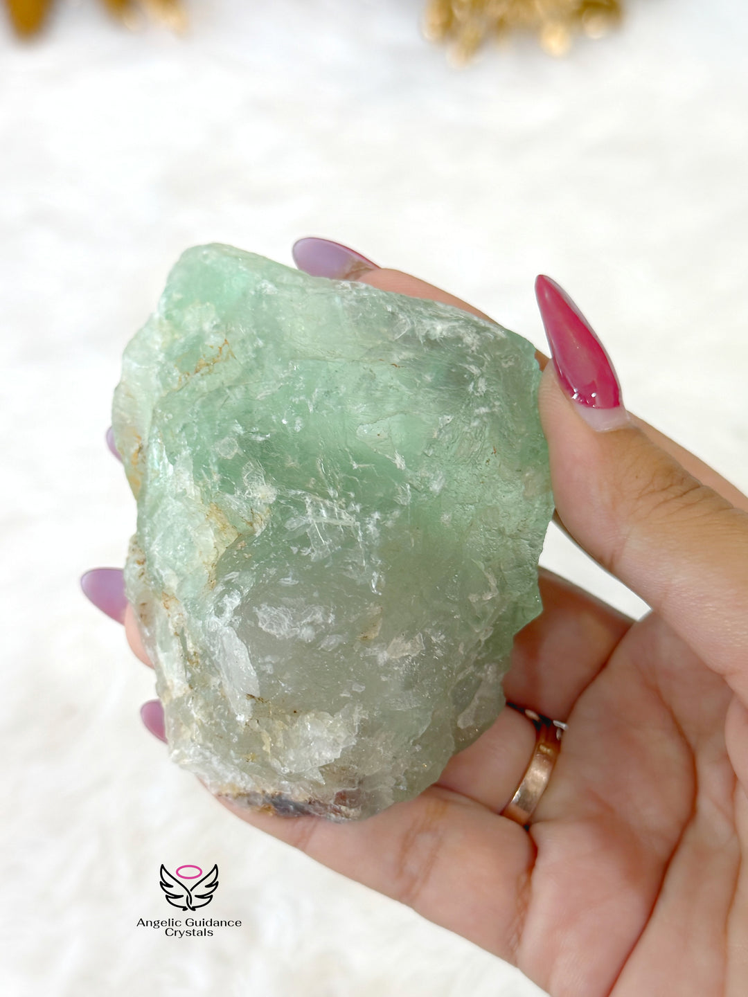 Green Fluorite Raw Stone 