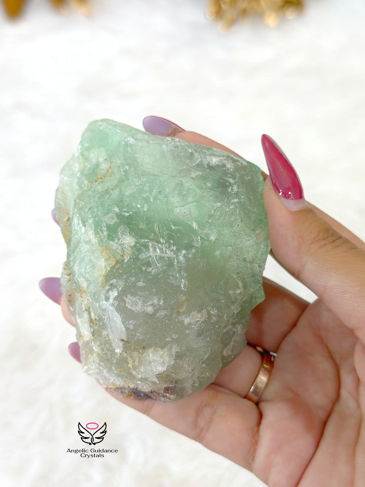 Green Fluorite Raw Stone 