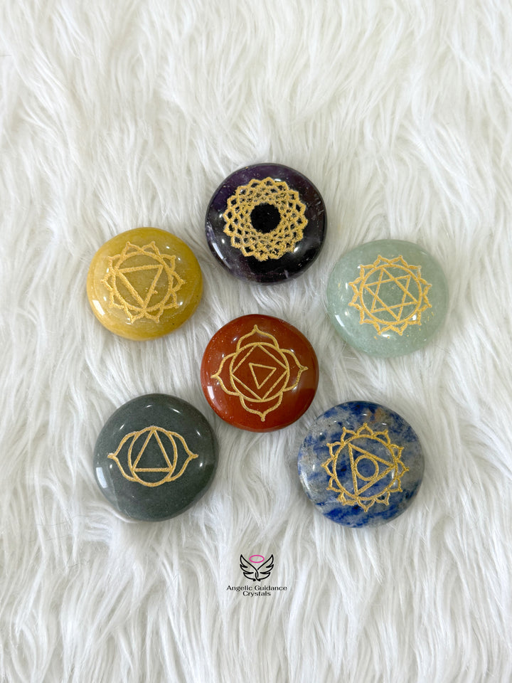 Six Chakra Palmstone Set