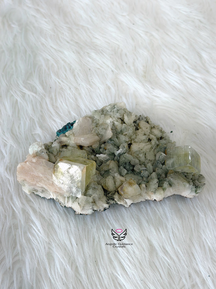 Green Apophyllite Cluster 