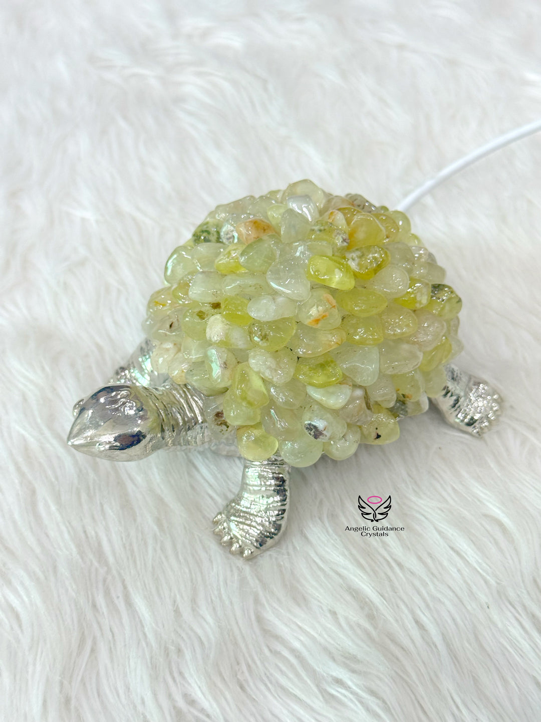Lemon Quartz Tortoise Lamp