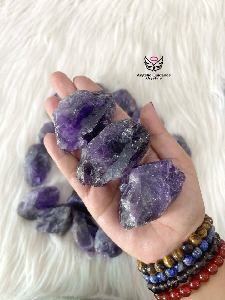 Amethyst Raw Stone Dark Medium/Large