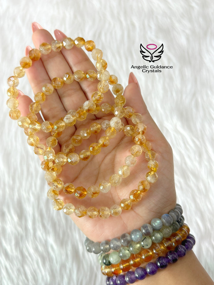 Citrine Faceted Bracelet