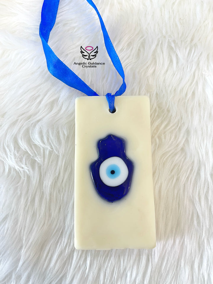 Hamsa Evil Eye Wax Satchel