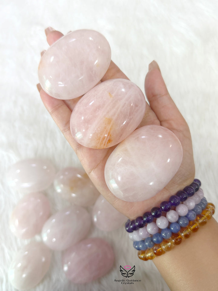 Rose Quartz PalmStone A