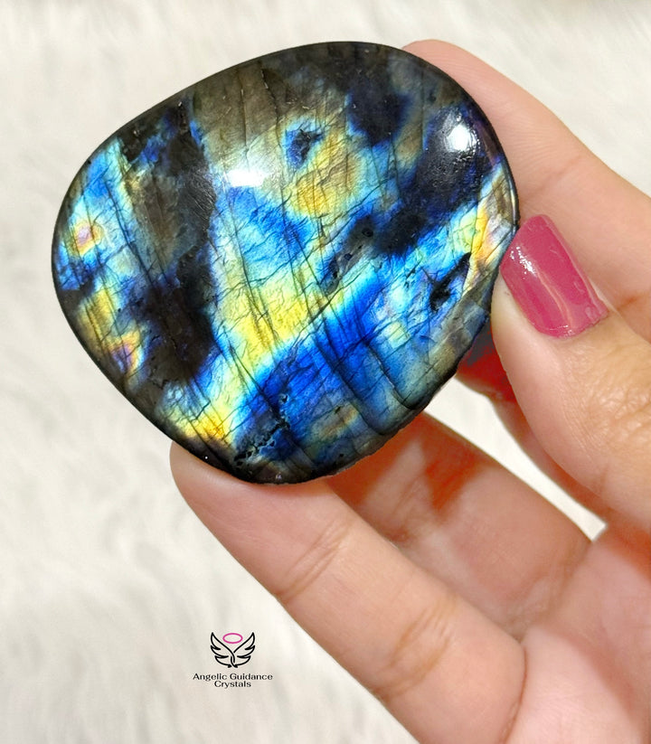 Labradorite Palm Stone 7