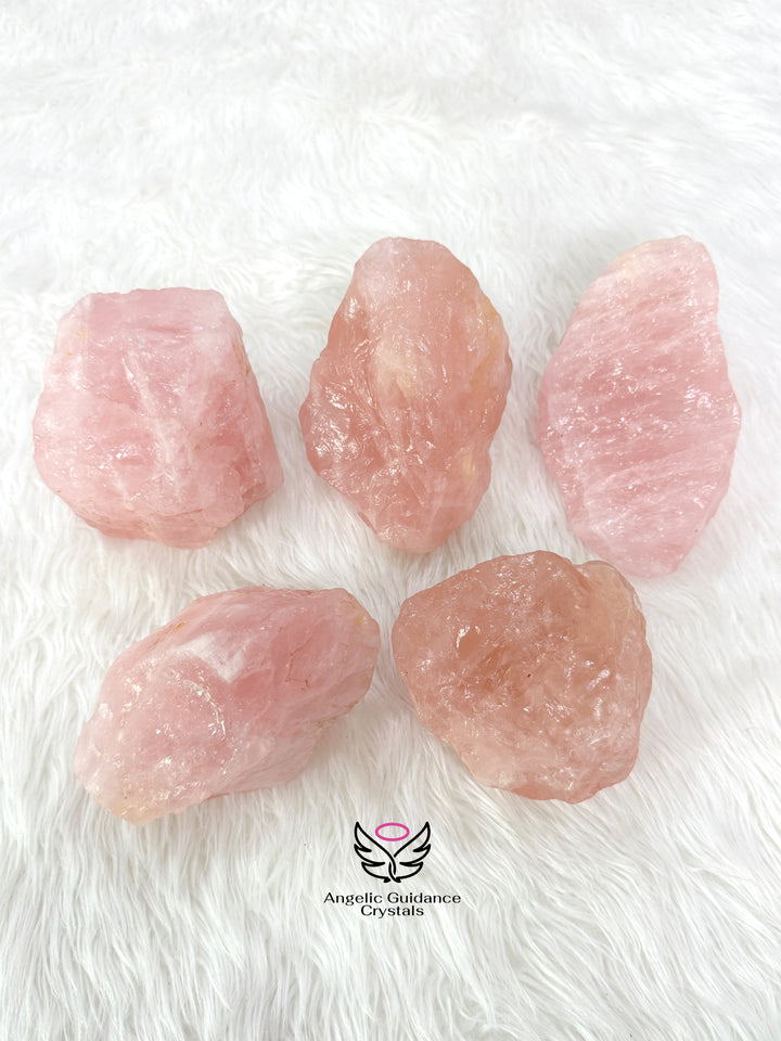 Rose Quartz Raw Stone XL