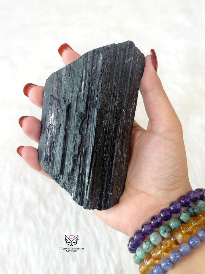 Black Tourmaline Raw Stone XLarge 7