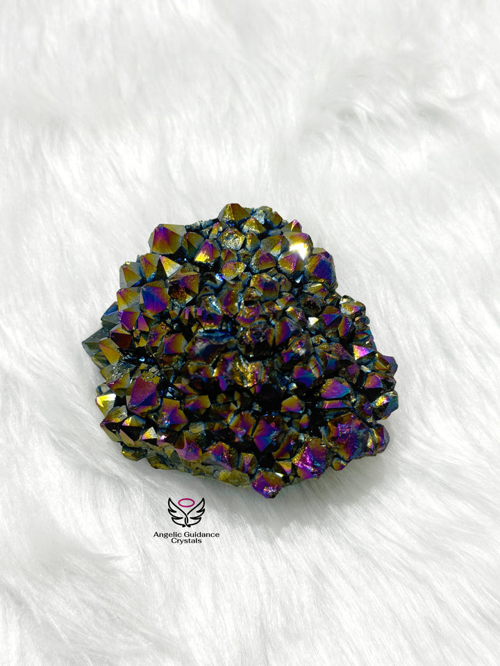 Titanium Aura Quartz Cluster 4