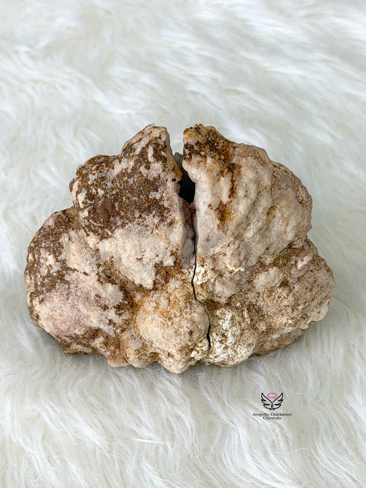 Pink Amethyst Geode Pair
