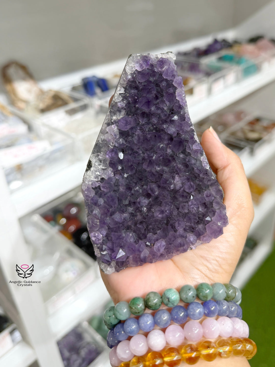 Amethyst Cluster Standing Medium AAA