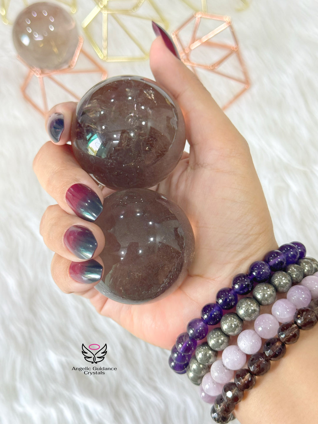 Smoky Quartz Sphere Medium Aaa