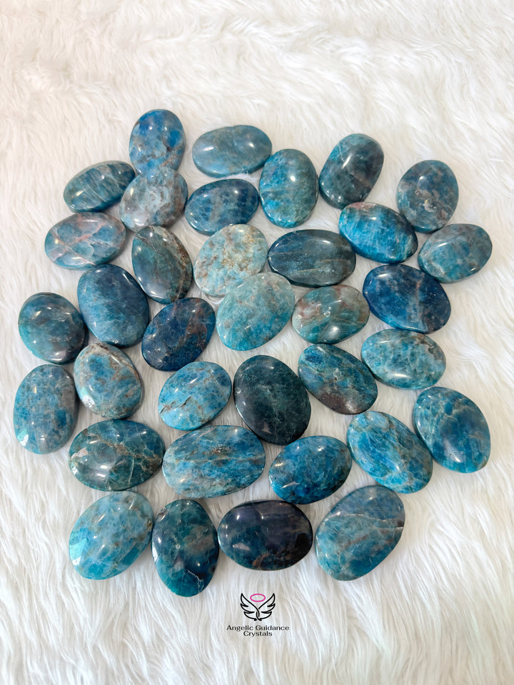 Blue Apatite Palmstone
