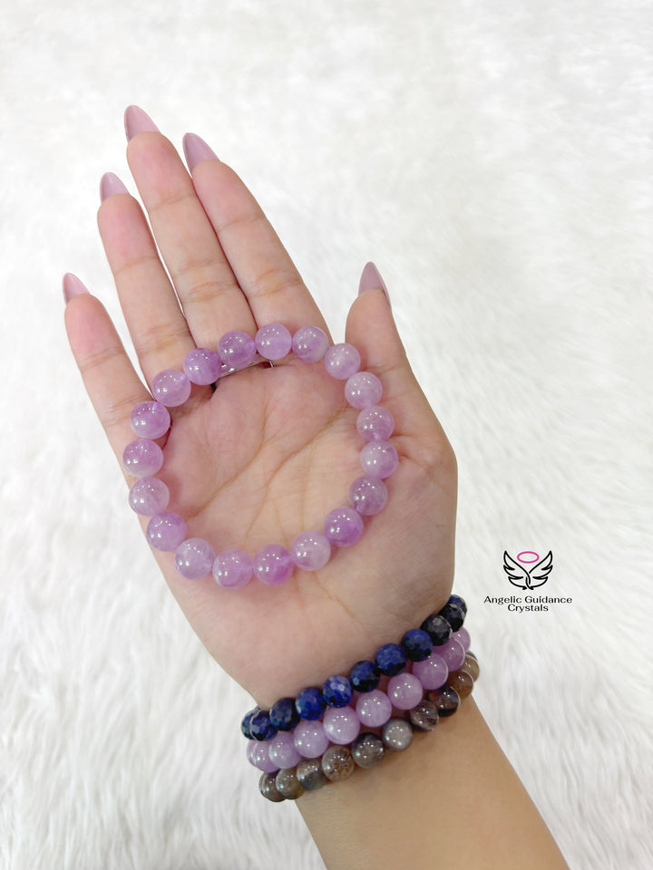 Kunzite Bracelet Aaa 10 mm