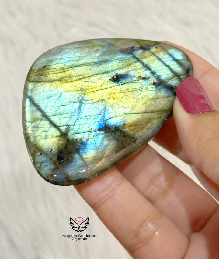 Labradorite Palm Stone 11