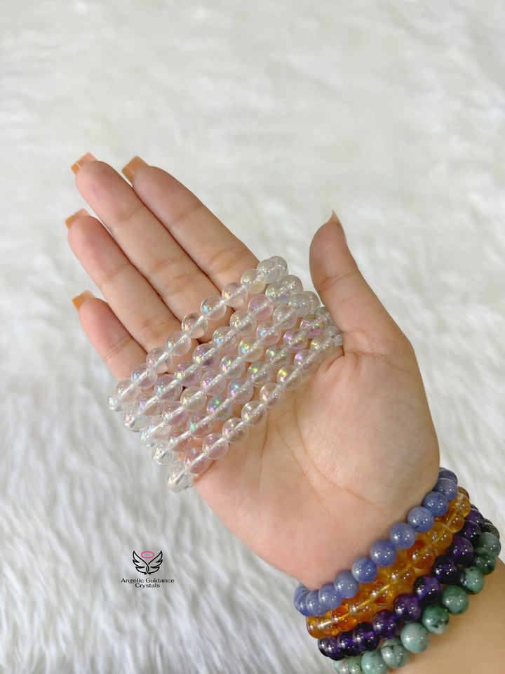 Aura Quartz Bracelet AAA 8mm