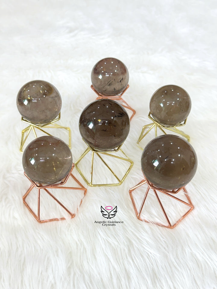 Smoky Quartz Sphere Medium Aaa