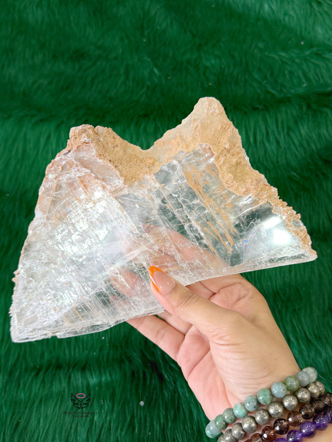 Selenite Transparent Raw Stone Xl 5