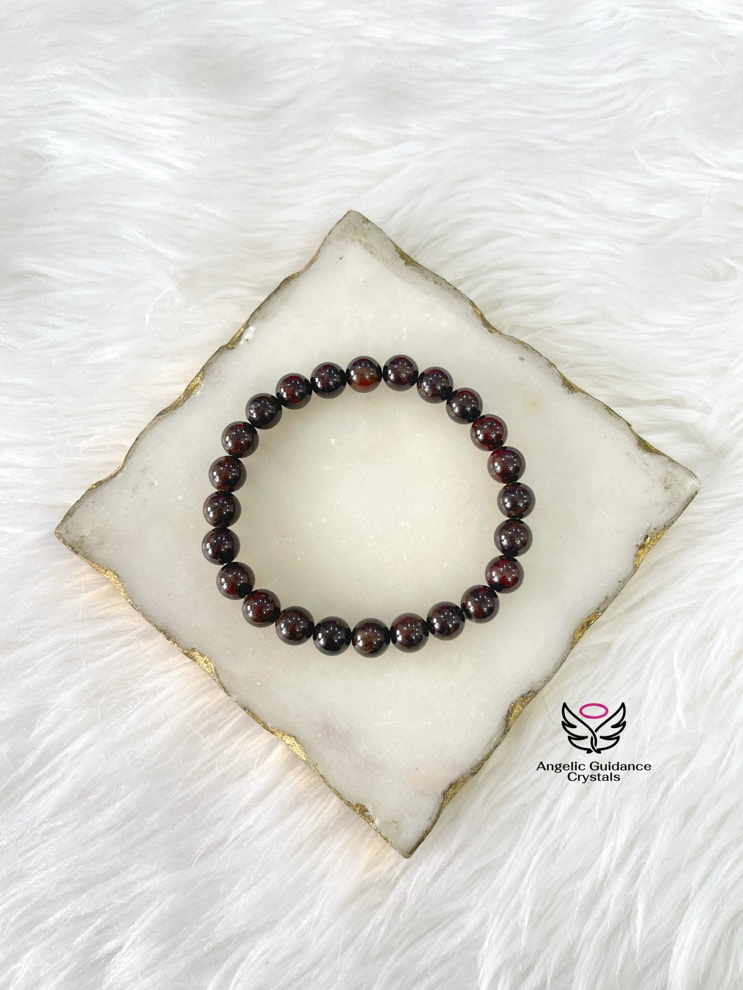 Garnet Round Bracelet