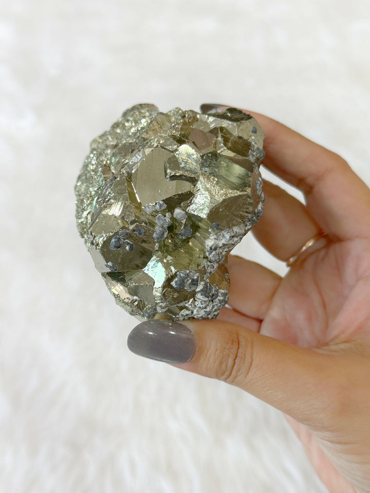 Pyrite Cubic Cluster With Sphalerite 17