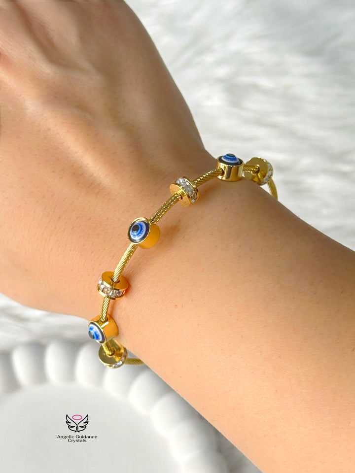 Evil Eye Anti Tarnish Bracelet