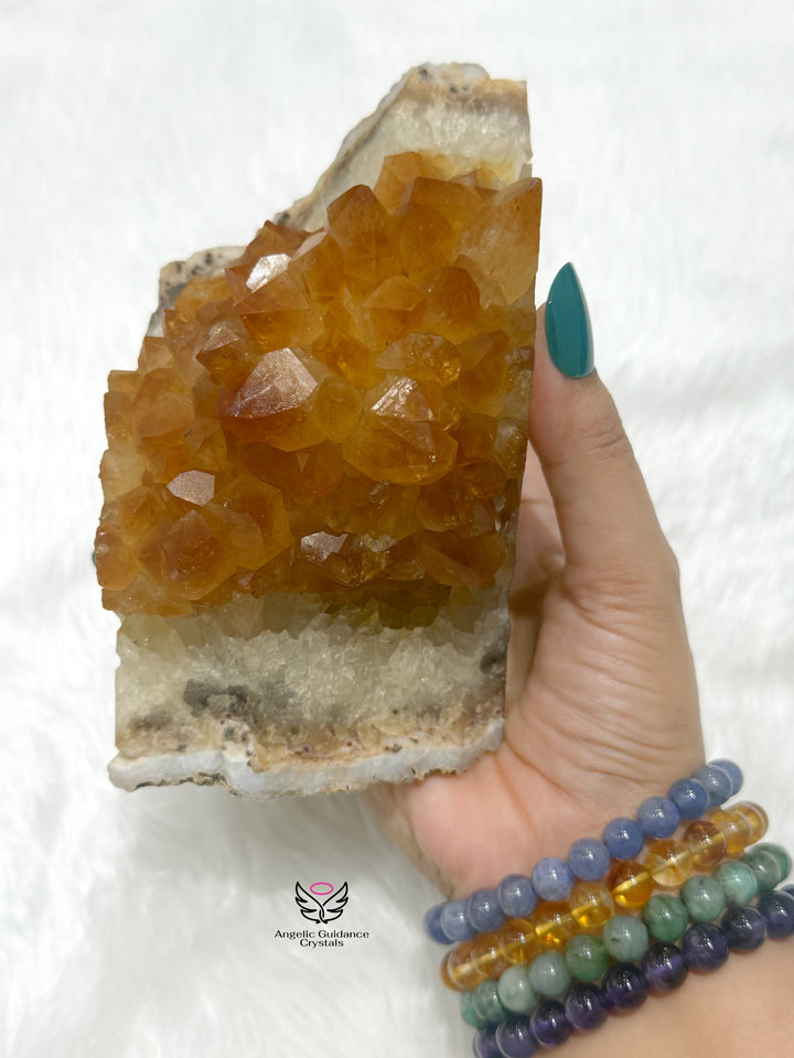 Citrine Cluster Xl Size 6