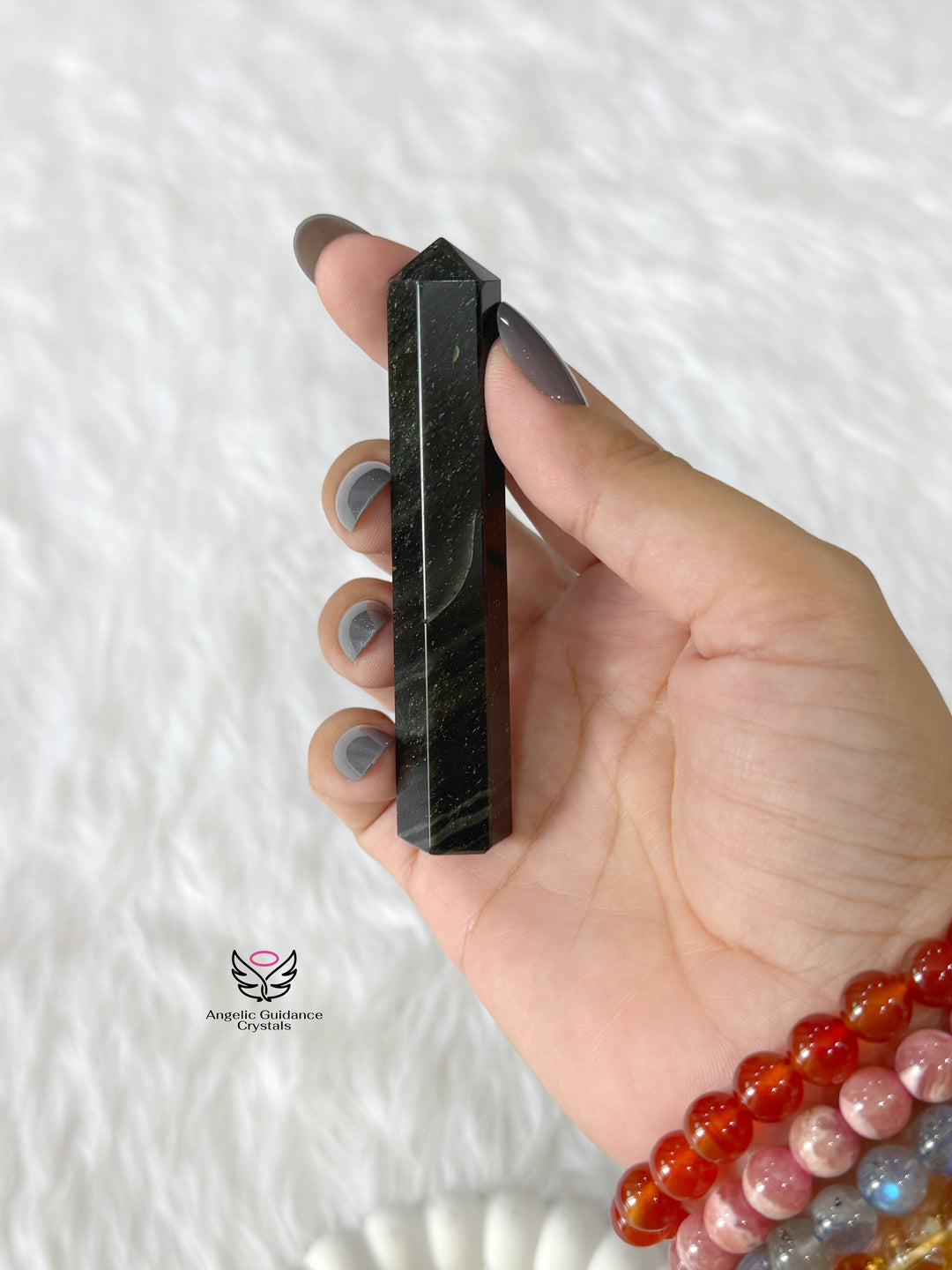 Black Tourmaline Natural Tower Small