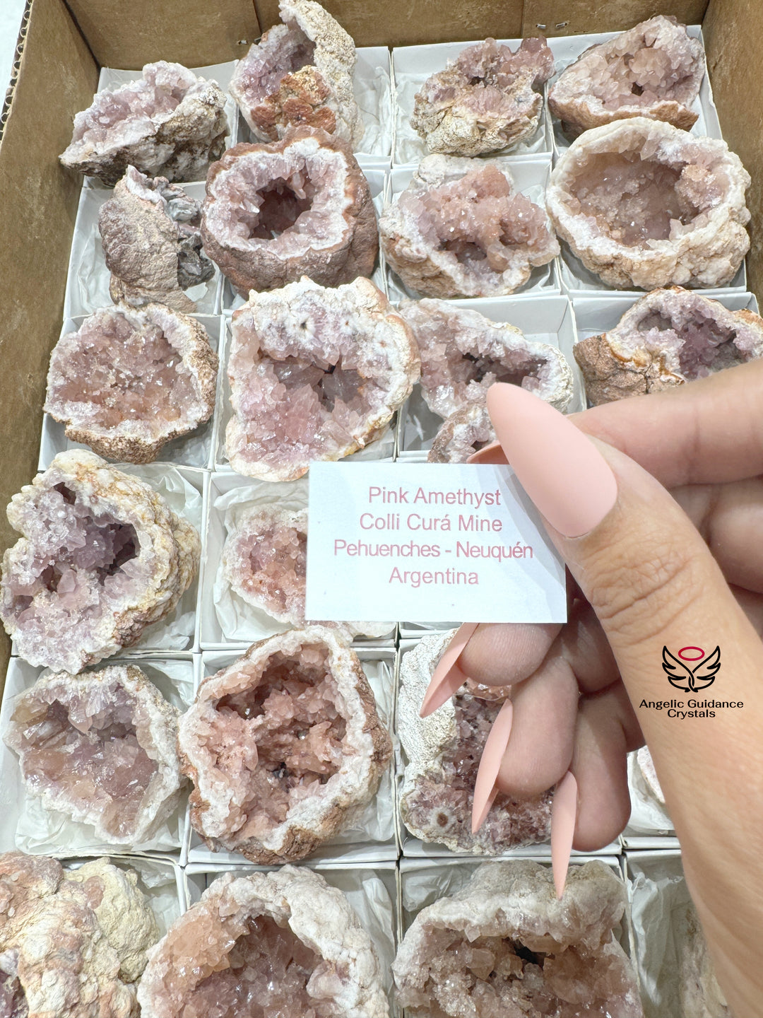 Pink Amethyst Cluster From Argentina