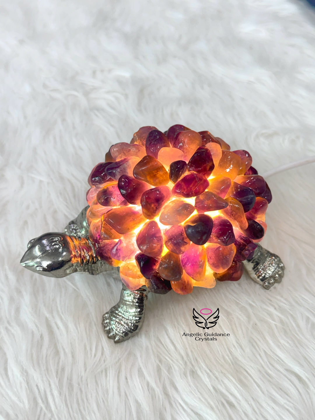 Amethyst Tortoise Lamp 2