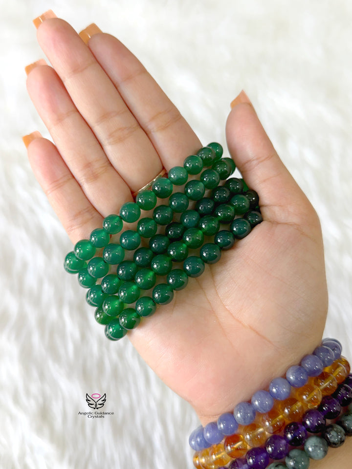 Green Onyx Bracelet 8mm