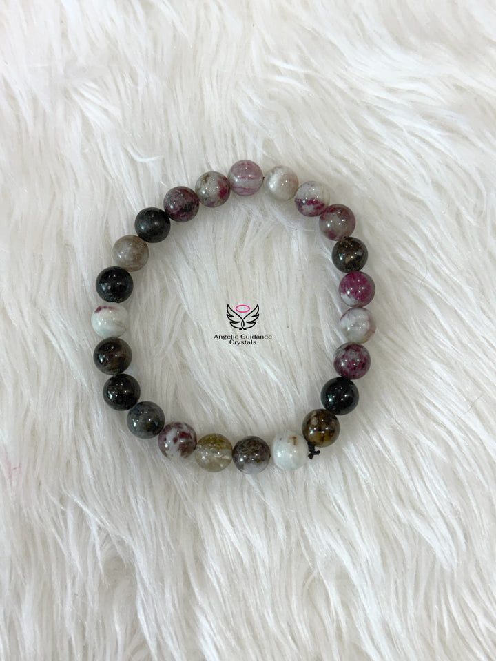 Multi Tourmaline 8mm Bracelet