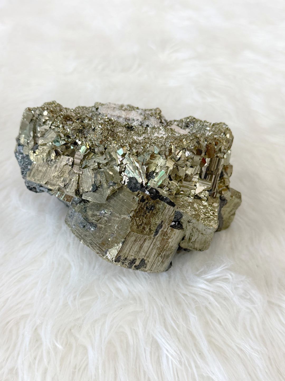 Pyrite Cubic Cluster With Sphalerite 20